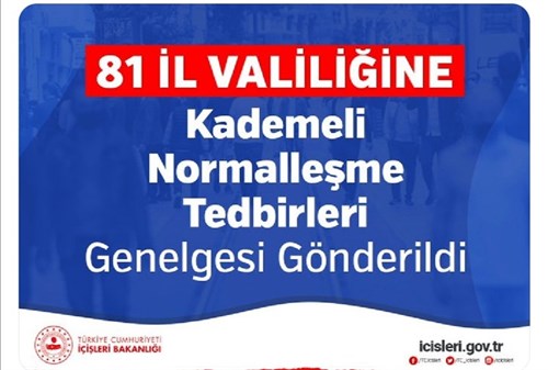 81 İl Valiliğine Kademeli Normalleşme Tedbirleri Genelgesi Gönderildi